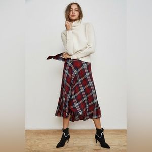 Velvet by Graham & Spencer Plaid Skirt